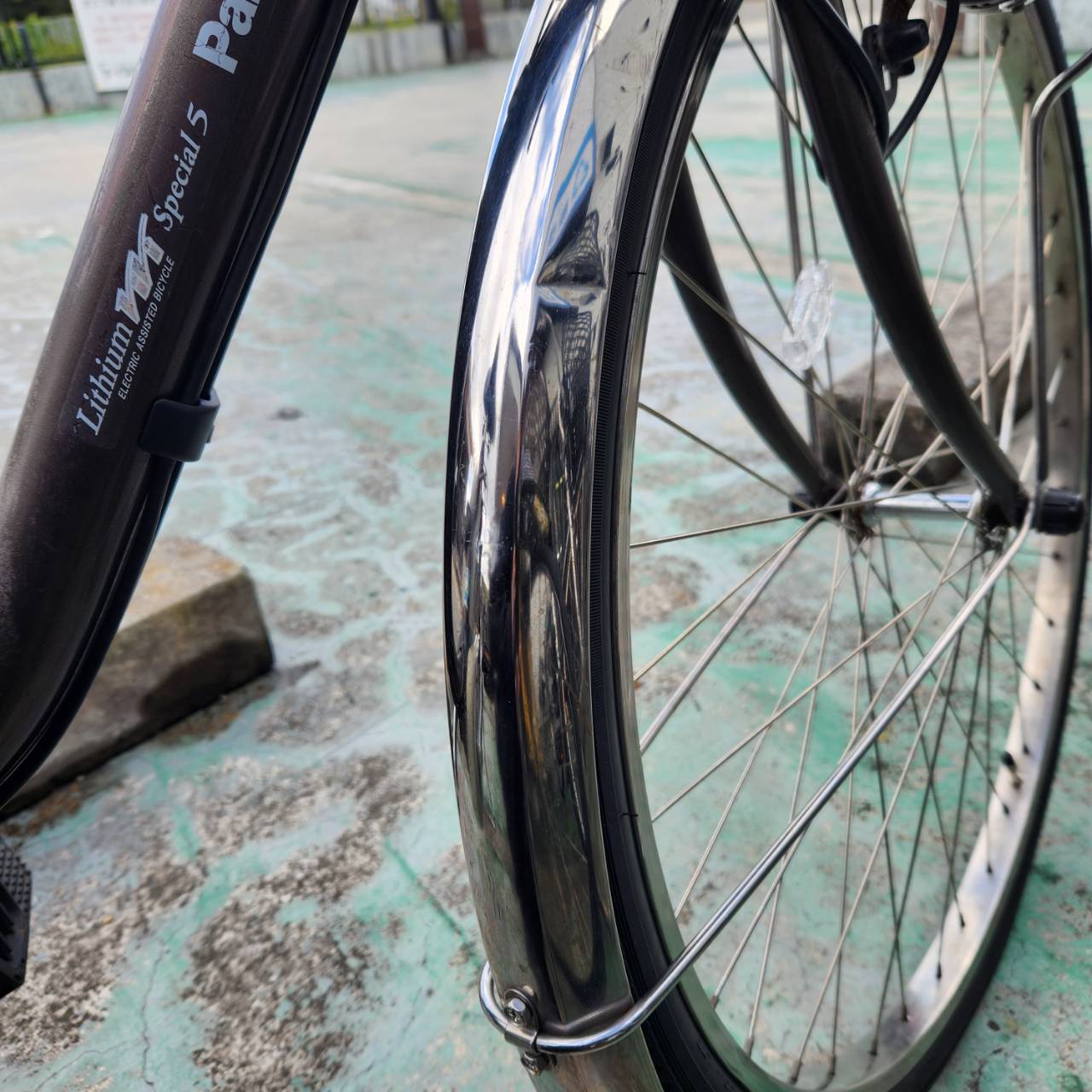 中古電動自転車 パナソニック ビビ スペシャル5 ブラウン 26インチ KA043