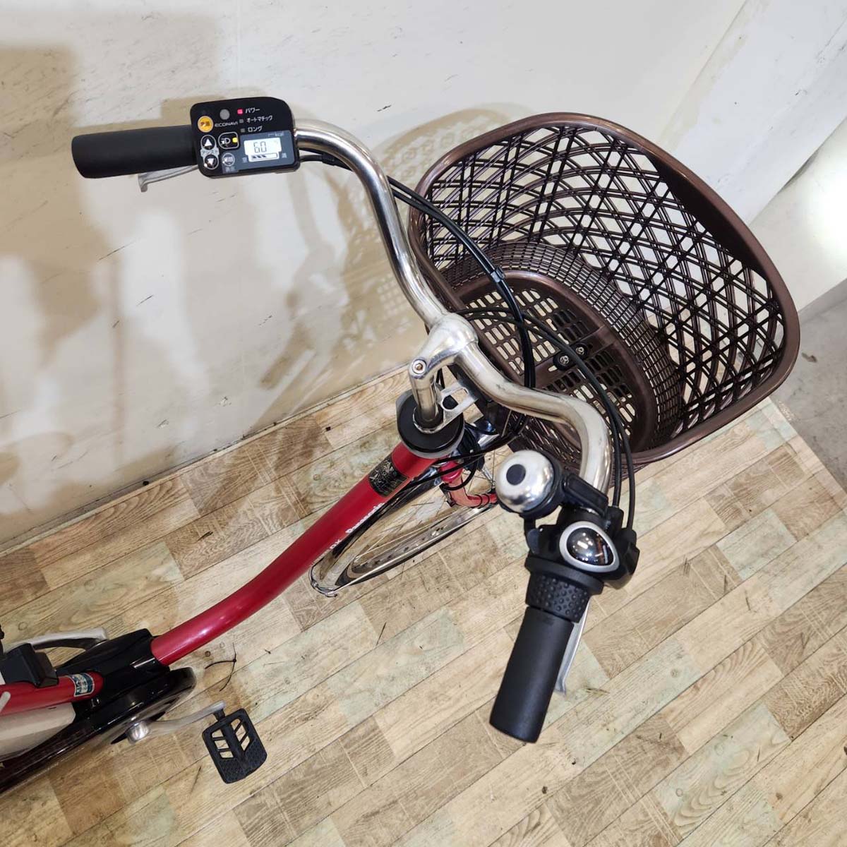中古電動自転車  パナソニック ビビ DX レッド 26インチ KB019