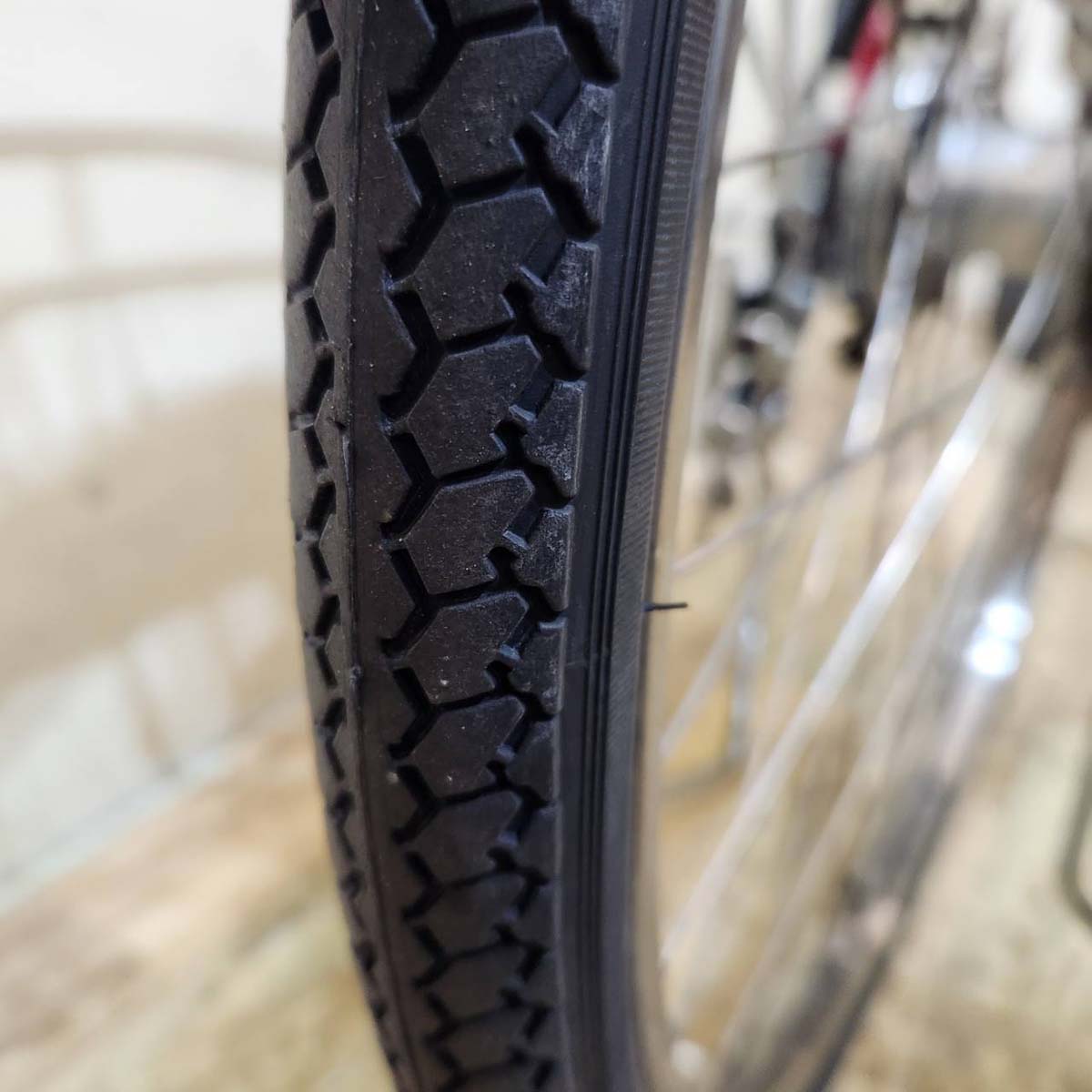 中古電動自転車  パナソニック ビビ DX レッド 26インチ KB019