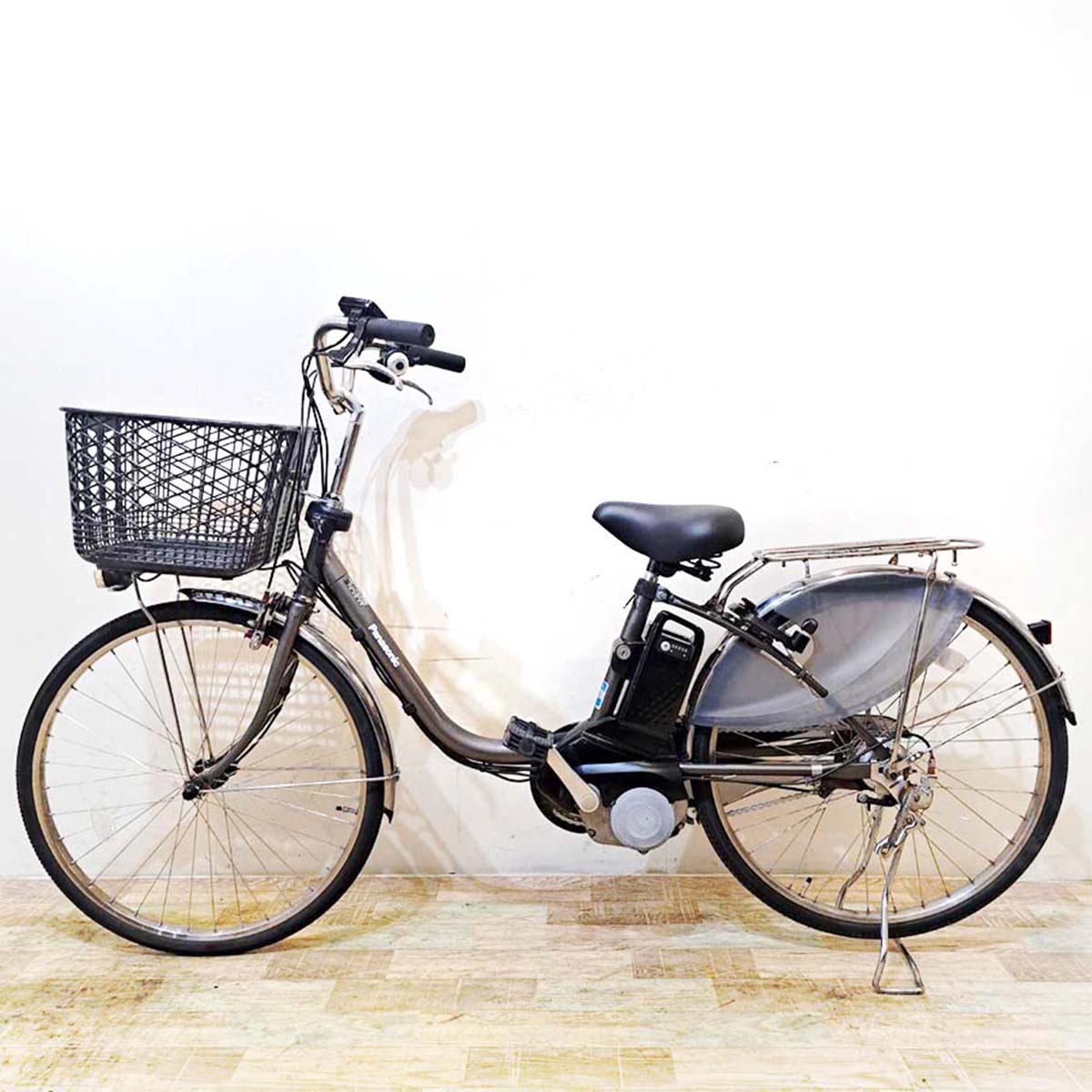 中古電動自転車  パナソニック ビビ DX グレー 24インチ KC073 