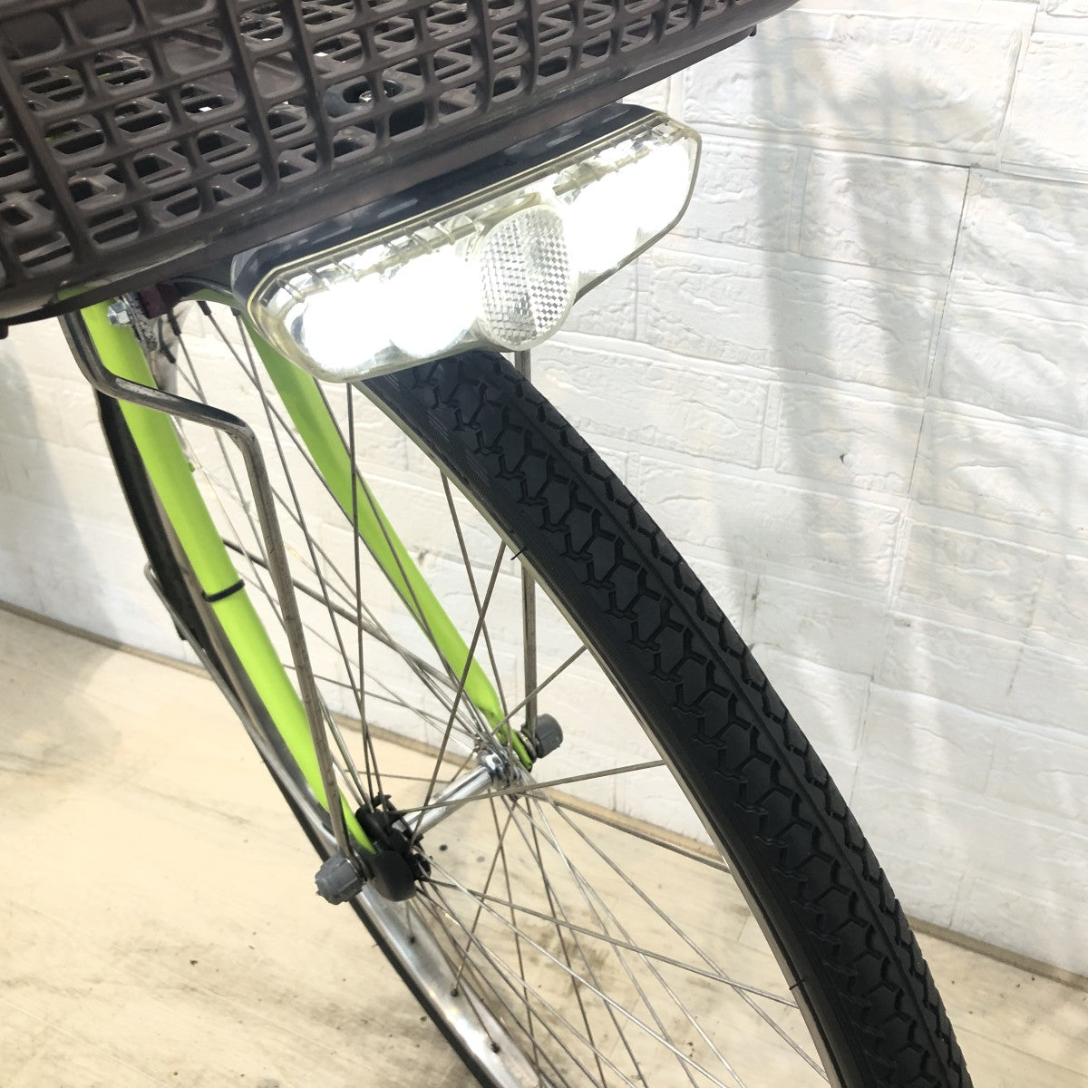 中古電動自転車 パナソニック ビビDX グリーン 26インチ YI001