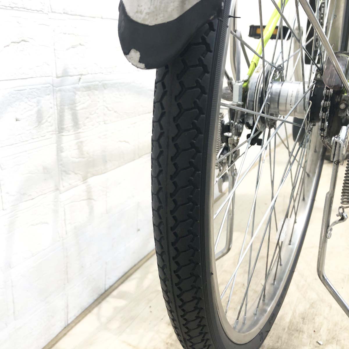 中古電動自転車 パナソニック ビビDX グリーン 26インチ YI001