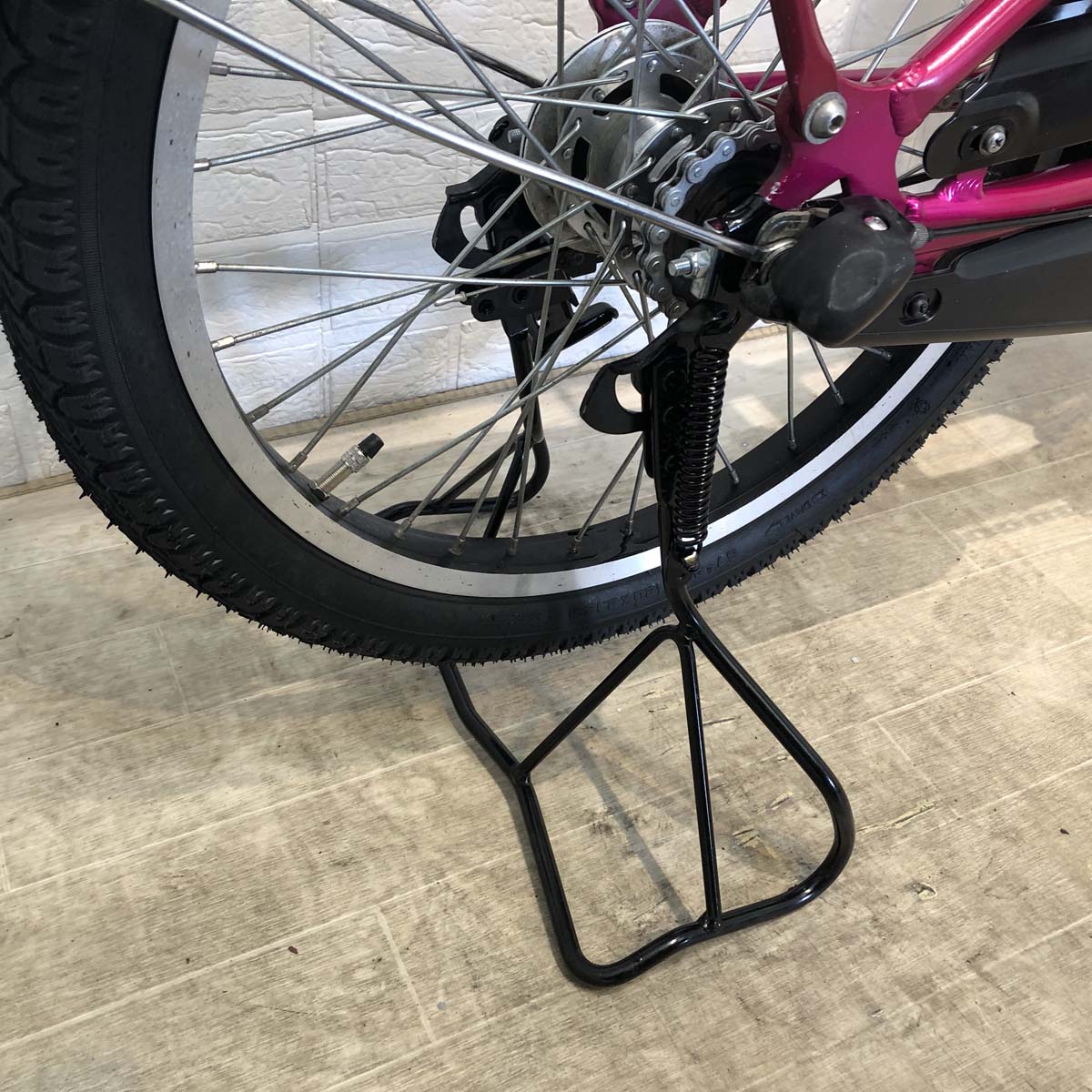 中古電動自転車 ヤマハ PAS Kiss mini パス キッス ミニ ピンク 20インチ YD003