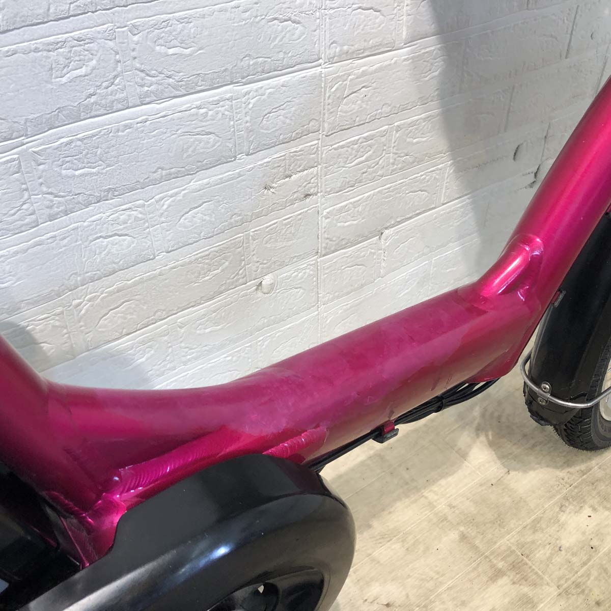 中古電動自転車 ヤマハ PAS Kiss mini パス キッス ミニ ピンク 20インチ YD003