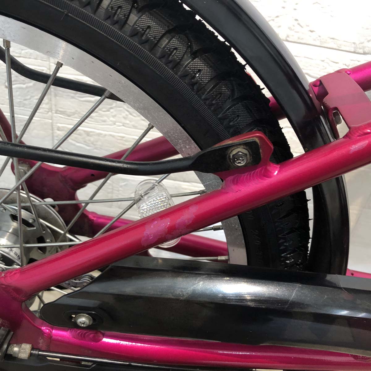 中古電動自転車 ヤマハ PAS Kiss mini パス キッス ミニ ピンク 20インチ YD003