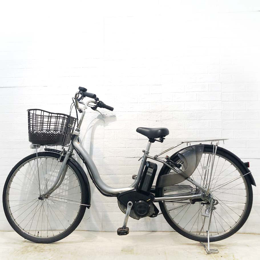 中古電動自転車 ヤマハ PAS ナチュラL スーパー シルバー 26インチ YI003