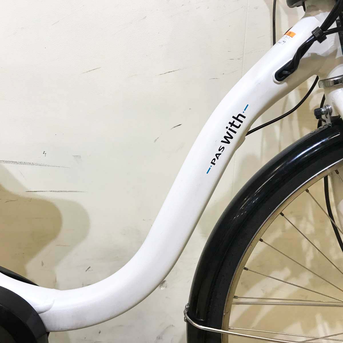 中古電動自転車  ヤマハ PAS With パス ウィズ ホワイト 26インチ KB077