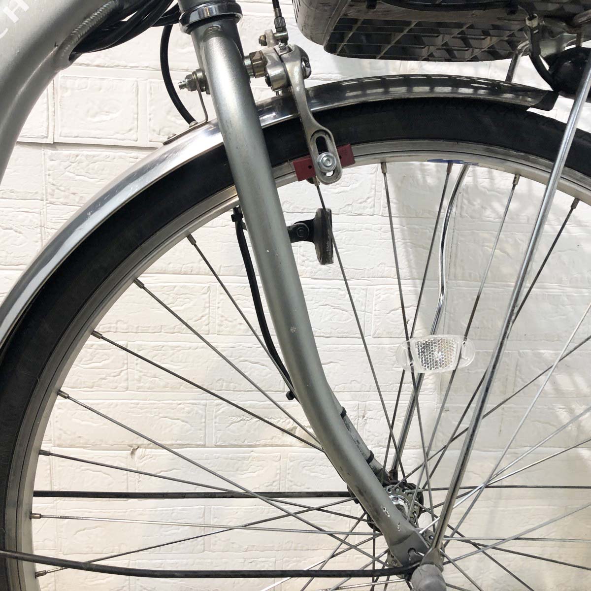 中古電動自転車 ヤマハ PAS チア シルバー 26インチ YI004