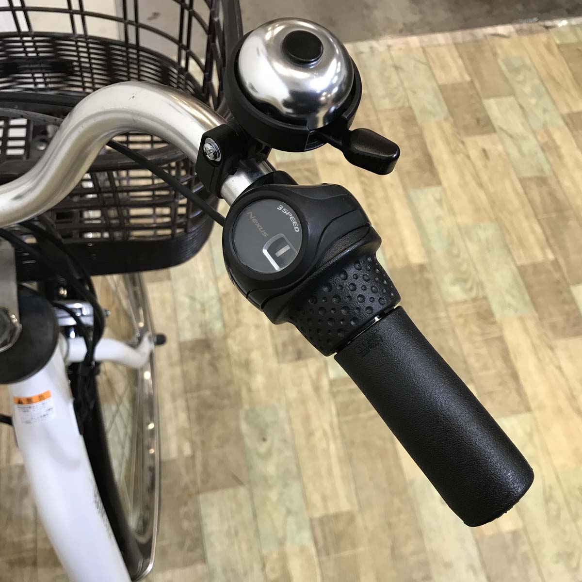 中古電動自転車 ヤマハ PAS With パス ウィズ ホワイト 26インチ KB077
