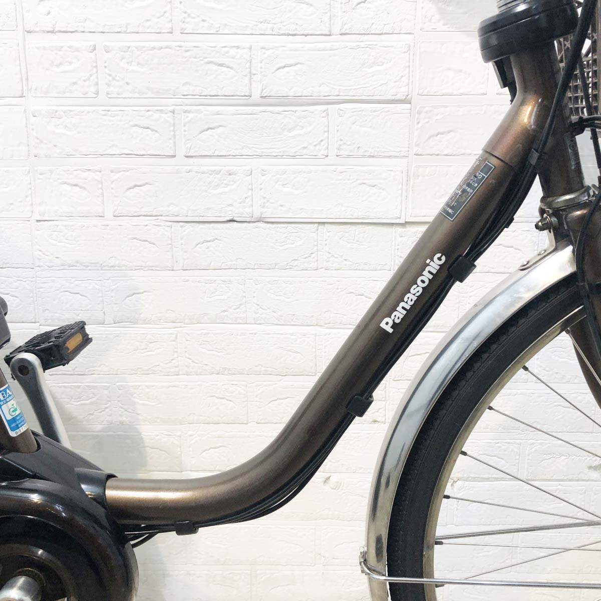 中古電動自転車 パナソニック ビビDX ブラウン 26インチ YI005