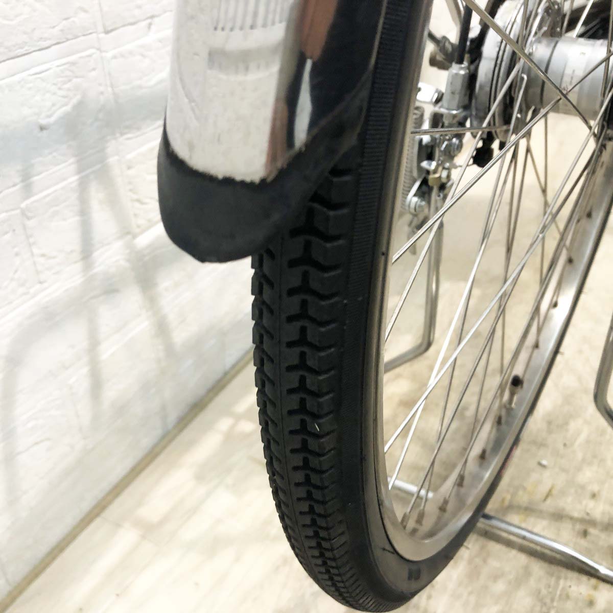 中古電動自転車 パナソニック ビビDX ブラウン 26インチ YI005