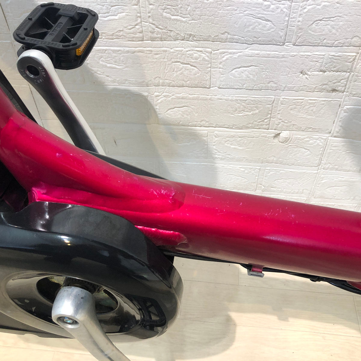 中古電動自転車 ヤマハ PAS Kiss mini パス キッス ミニ ピンク 20インチ YD005