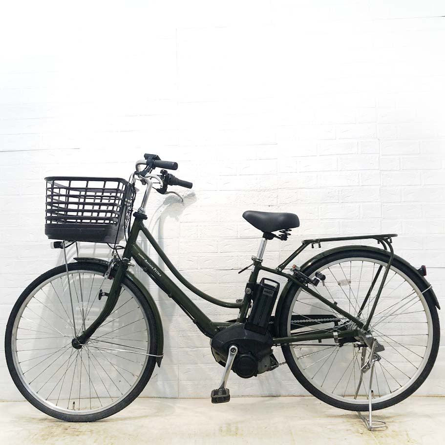 中古電動自転車 ブリヂストン アシスタプリマ グリーン 26インチ YI006