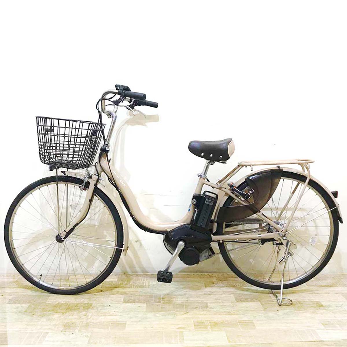 中古電動自転車  ヤマハ PAS ナチュラ XL DX ベージュ 26インチ KB078