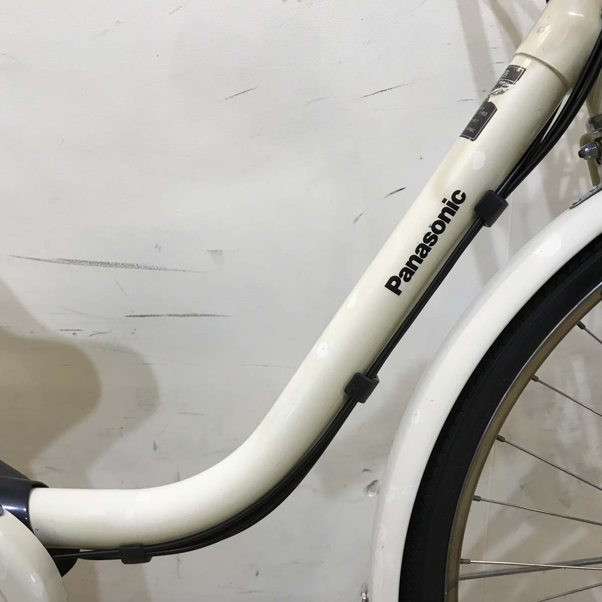 中古電動自転車 パナソニック ビビスタイル ホワイト 26インチ KG087