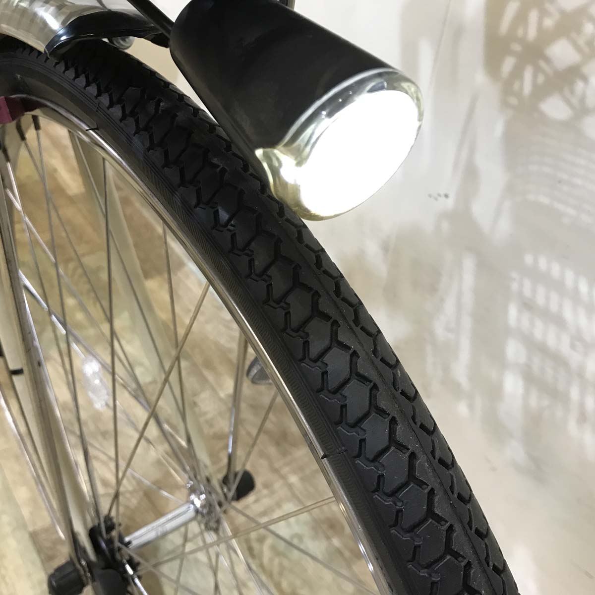 中古電動自転車 パナソニック ビビスタイル ホワイト 26インチ KG087