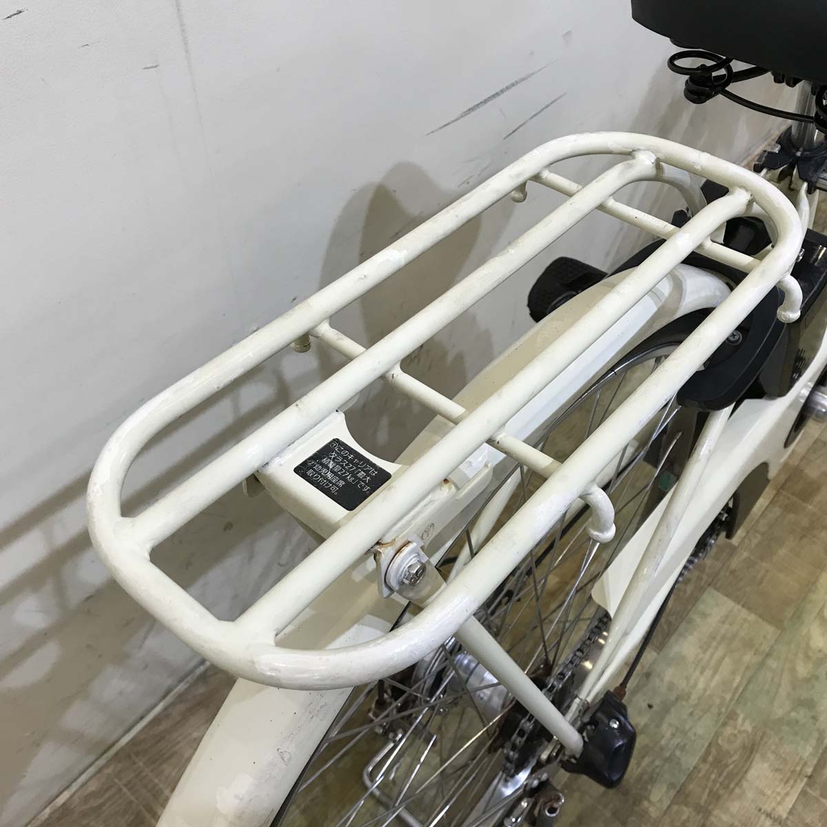 中古電動自転車 パナソニック ビビスタイル ホワイト 26インチ KG087