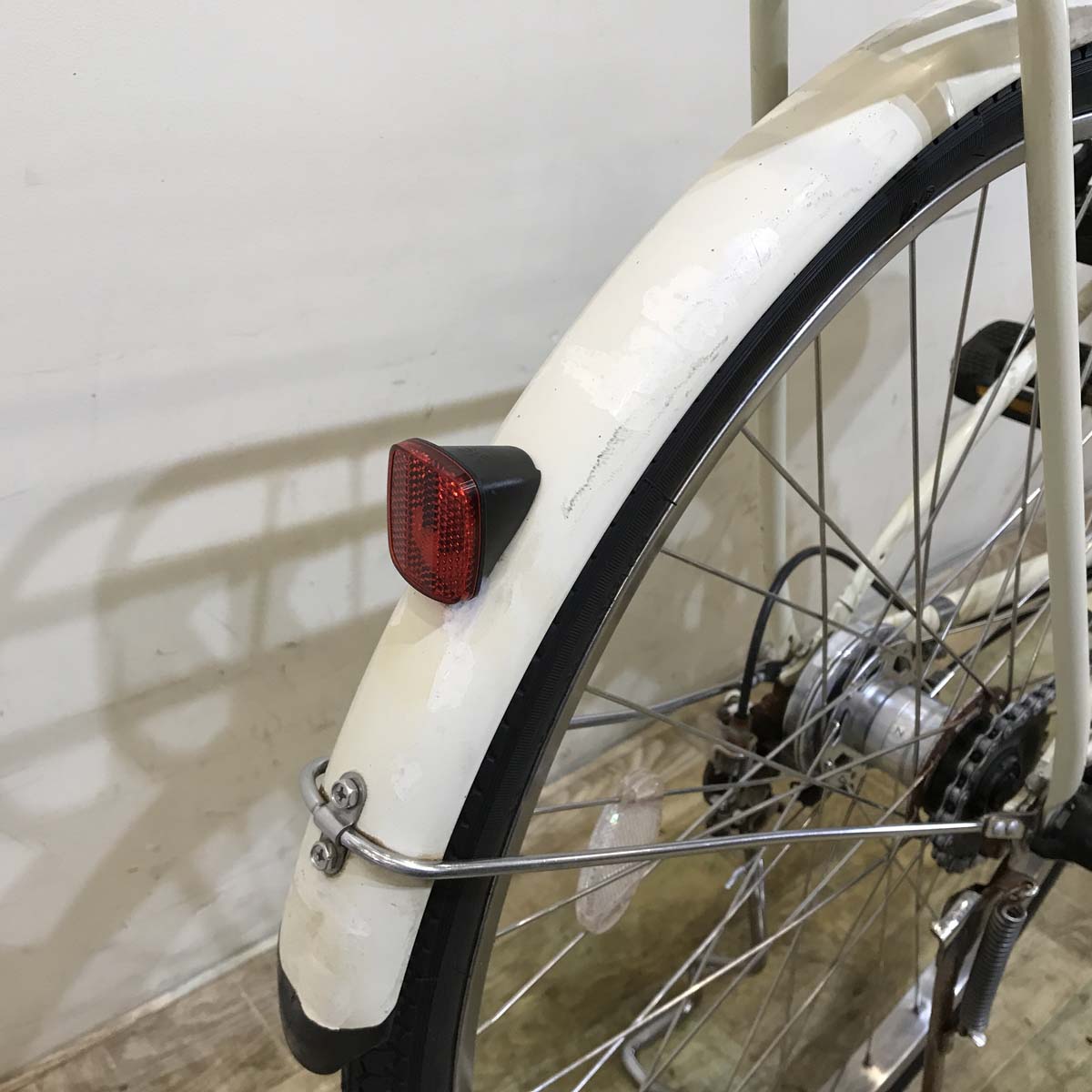 中古電動自転車 パナソニック ビビスタイル ホワイト 26インチ KG087