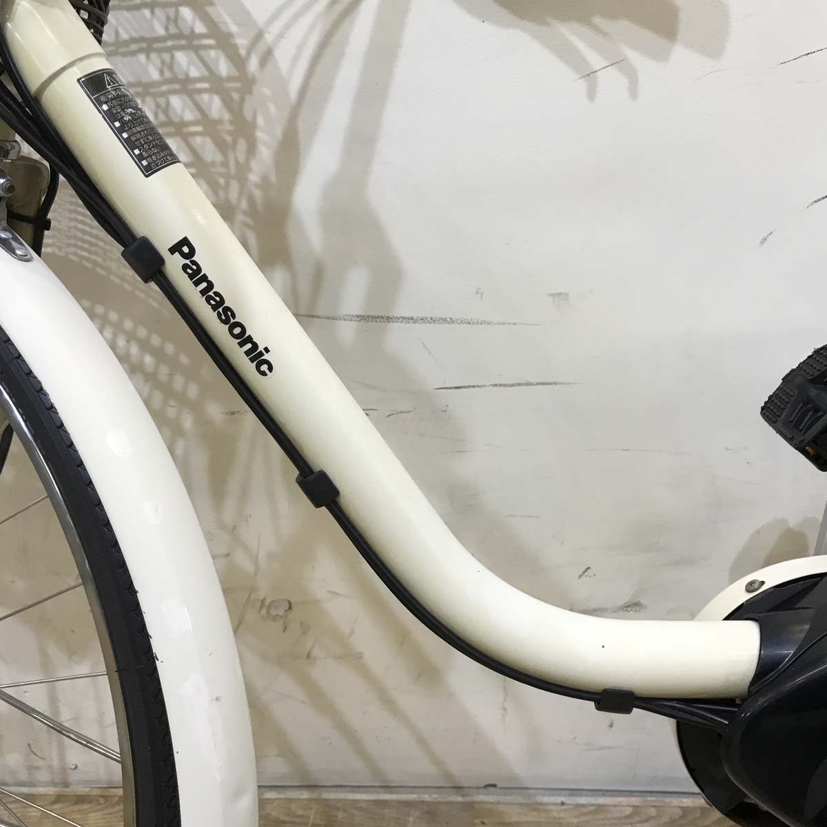 中古電動自転車 パナソニック ビビスタイル ホワイト 26インチ KG087