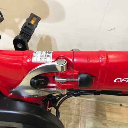 折りたたみ パナソニック オフタイム レッド × イエロー 前18×後20インチ KX021 【中古車】
