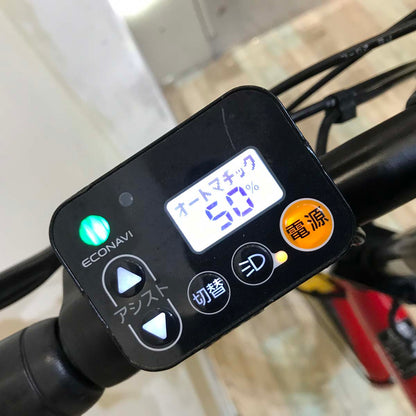 折りたたみ パナソニック オフタイム レッド × イエロー 前18×後20インチ KX021 【中古車】