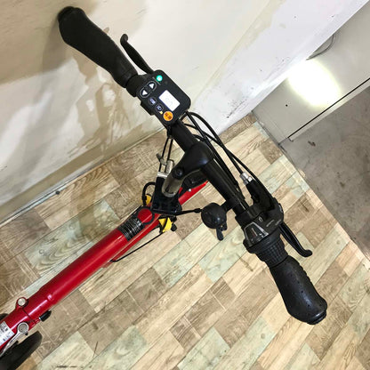 折りたたみ パナソニック オフタイム レッド × イエロー 前18×後20インチ KX021 【中古車】