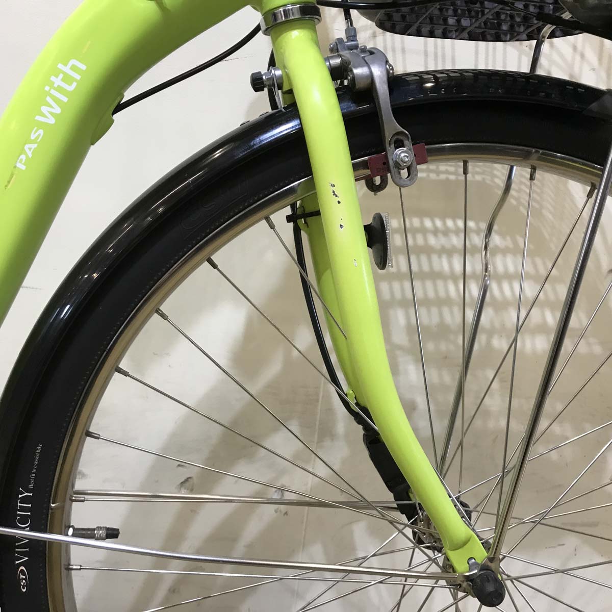 中古電動自転車 ヤマハ PAS ウィズ グリーン 26インチ KG089 – e-CHARIty