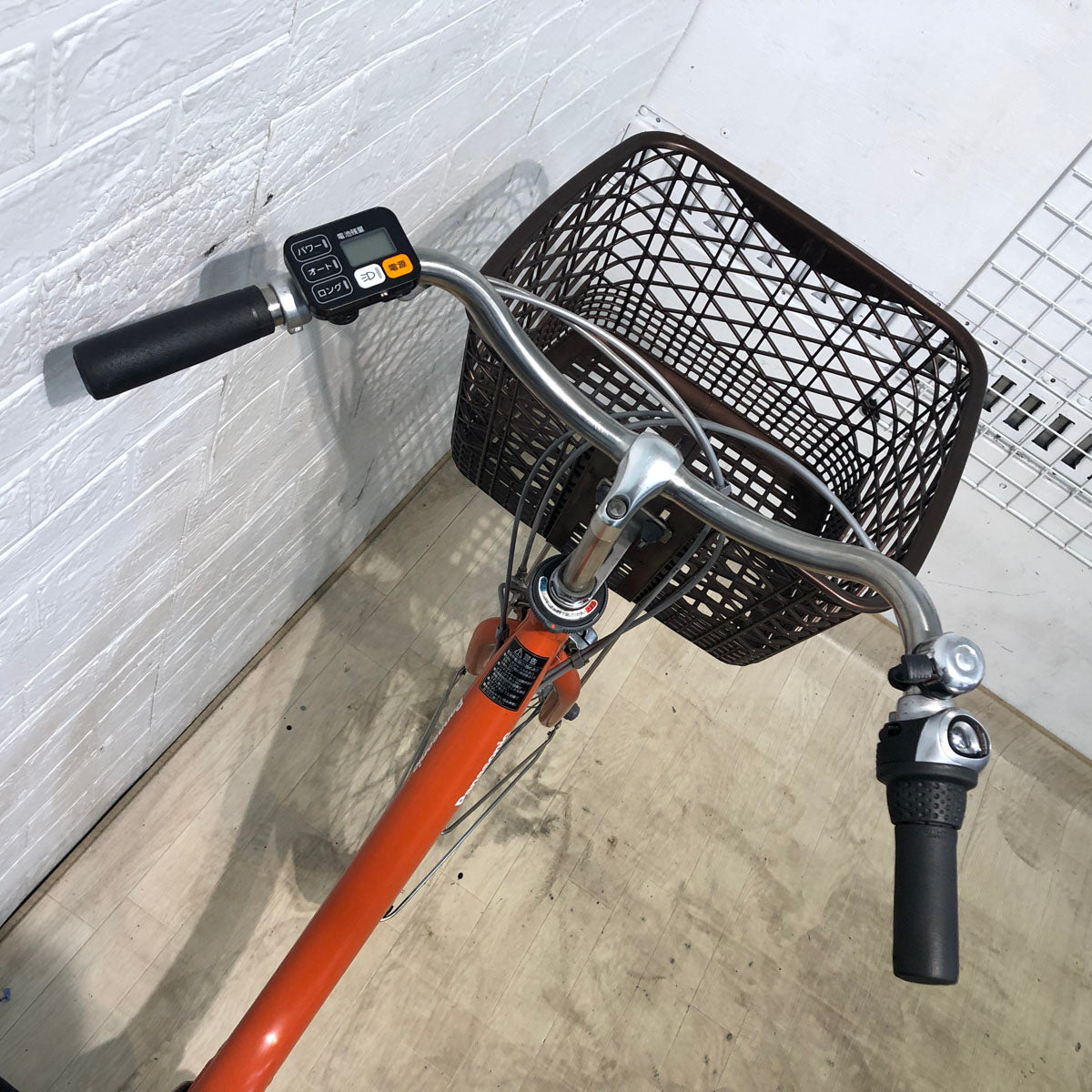 中古電動自転車 パナソニック ビビ LU オレンジ 24インチ YD010