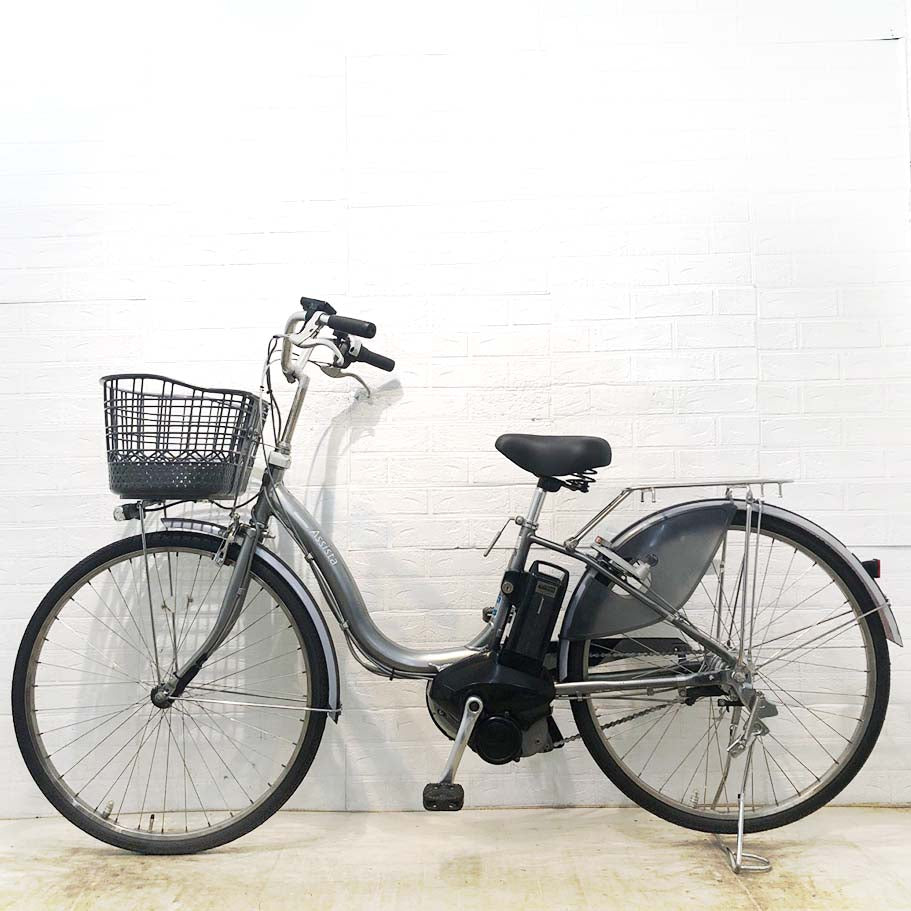 中古電動自転車 ブリヂストン アシスタDX シルバー 26インチ YI011
