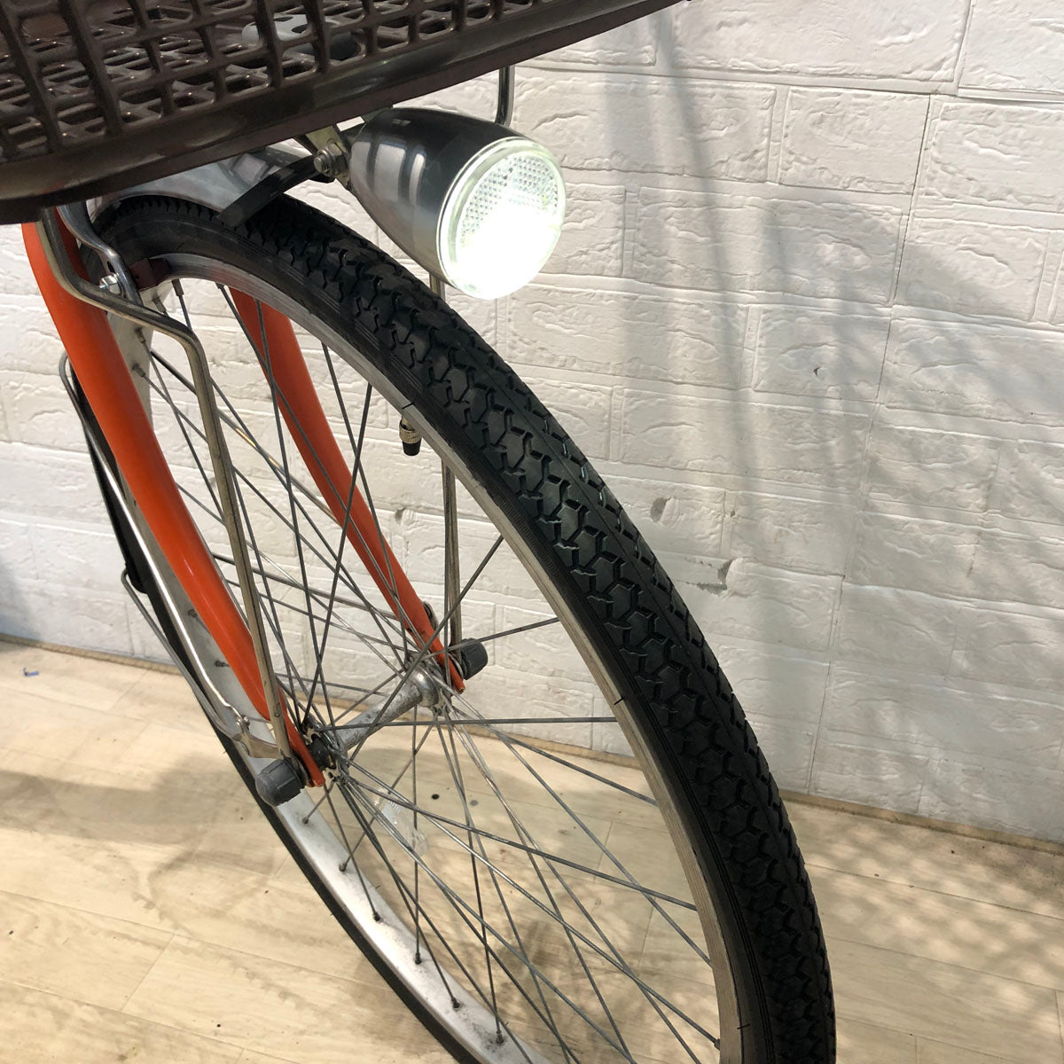 中古電動自転車 パナソニック ビビ LU オレンジ 24インチ YD010