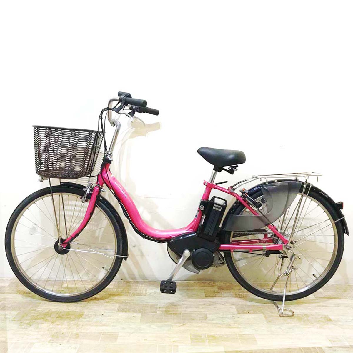 中古電動自転車 ヤマハ PAS ナチュラ L ピンク 24インチ KB083 【中古車】