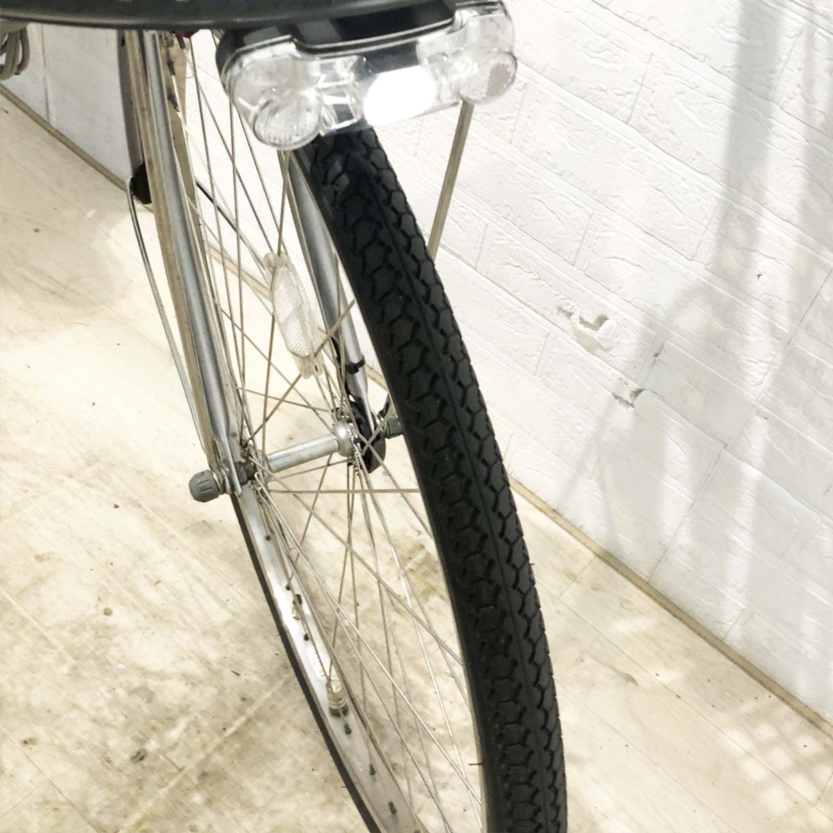 中古電動自転車 ブリヂストン アシスタDX シルバー 26インチ YI011