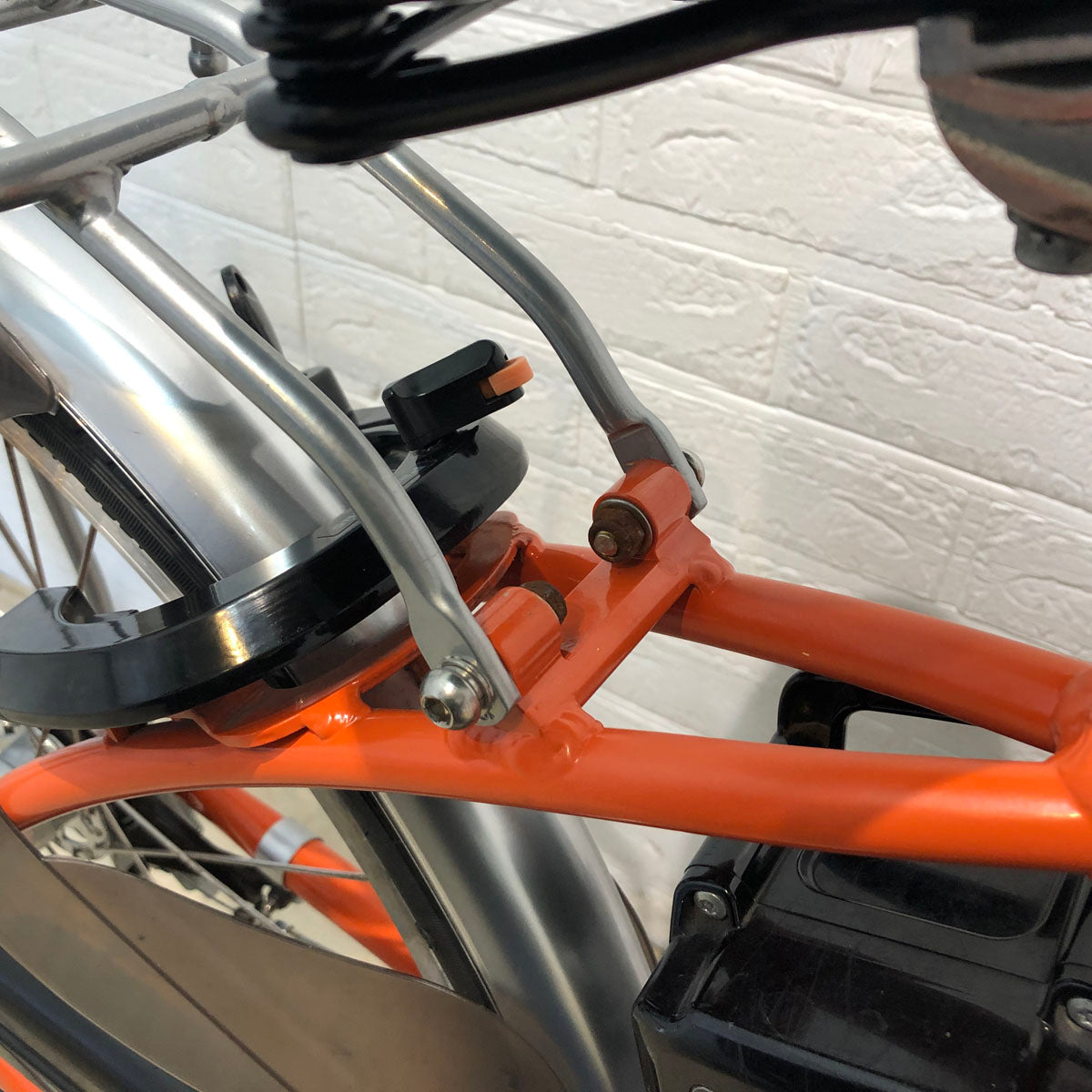 中古電動自転車 パナソニック ビビ LU オレンジ 24インチ YD010