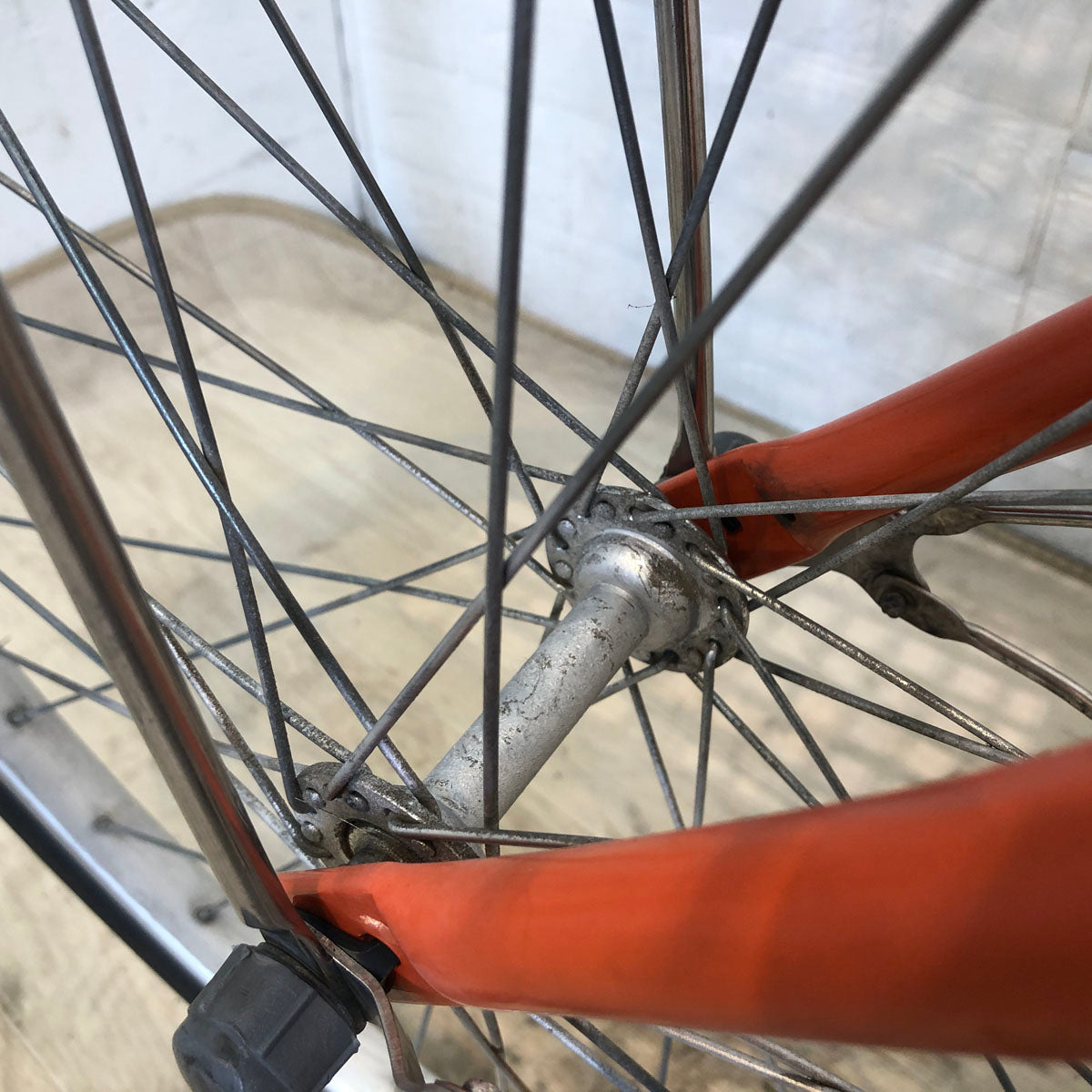 中古電動自転車 パナソニック ビビ LU オレンジ 24インチ YD010