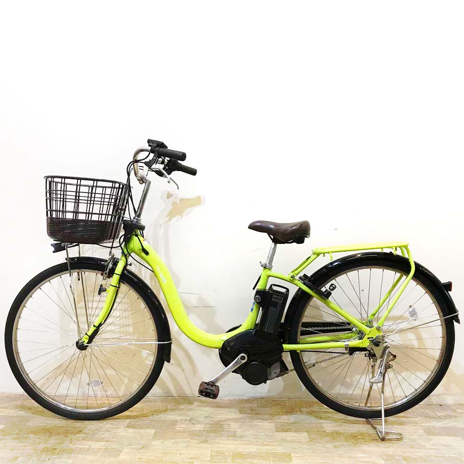 中古電動自転車 ヤマハ PAS ウィズ グリーン 26インチ KG089 – e-CHARIty