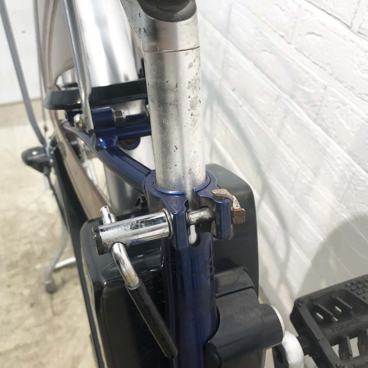 中古電動自転車 パナソニック ビビL ブルー 26インチ YI012