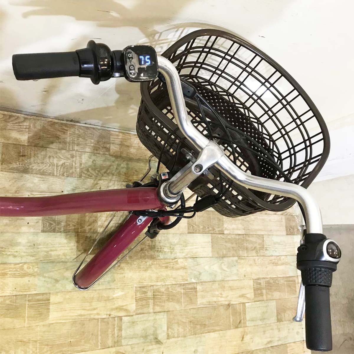中古電動自転車 ブリヂストン フロンティア レッド 24インチ KG091