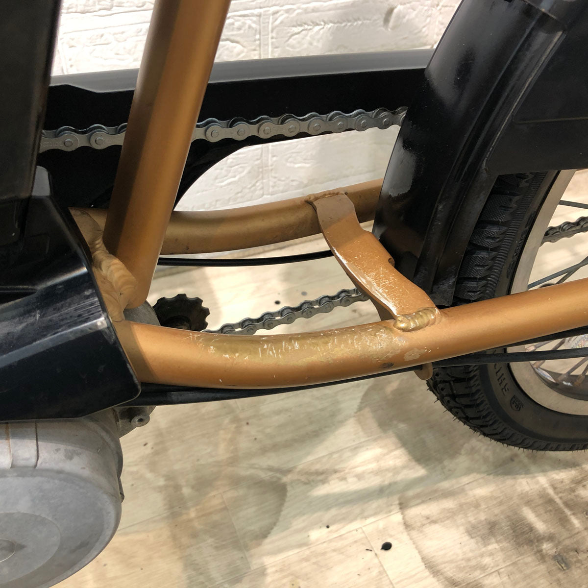 中古電動自転車 パナソニック ギュット アニーズ ゴールド 20インチ YD012