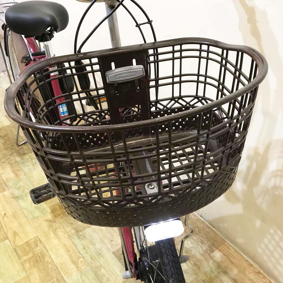 中古電動自転車 ブリヂストン フロンティア レッド 24インチ KG091