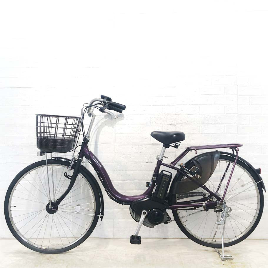 中古電動自転車 ヤマハ PAS ナチュラDX パープル 26インチ YI015
