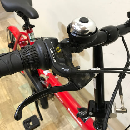 折りたたみ パナソニック オフタイム レッド × イエロー 前18×後20インチ KN134【中古車】