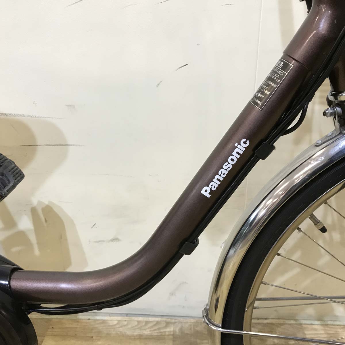 中古電動自転車 パナソニック ビビDX ブラウン 24インチ KG093