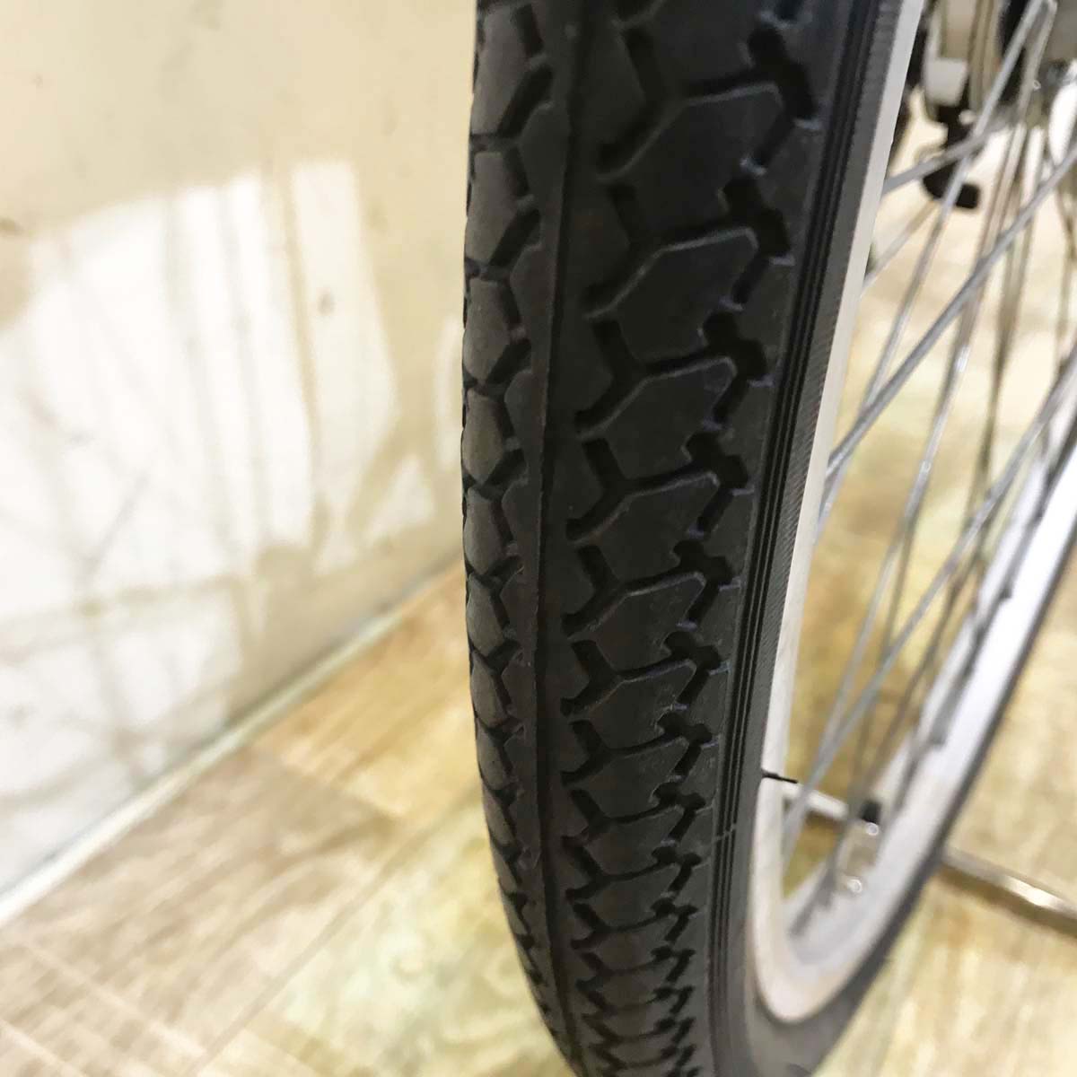 中古電動自転車 パナソニック ビビ NX シルバー 26インチ KB089