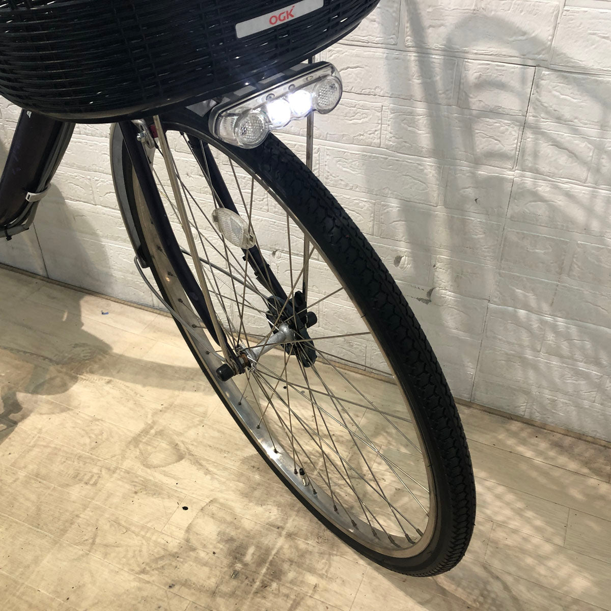 中古電動自転車 ブリヂストン アシスタ パープル 26インチ YD015