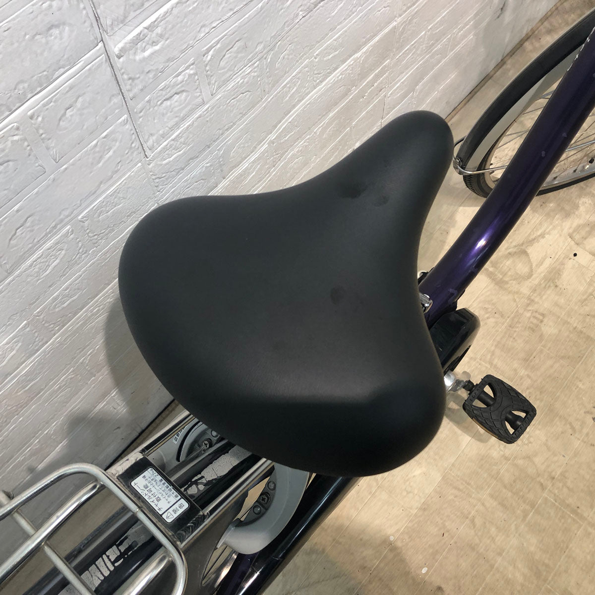 中古電動自転車 ブリヂストン アシスタ パープル 26インチ YD015