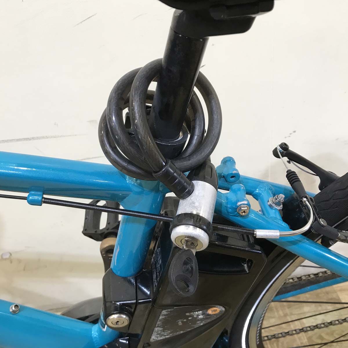 中古電動自転車 パナソニック ジェッター ブルー 700C KG094