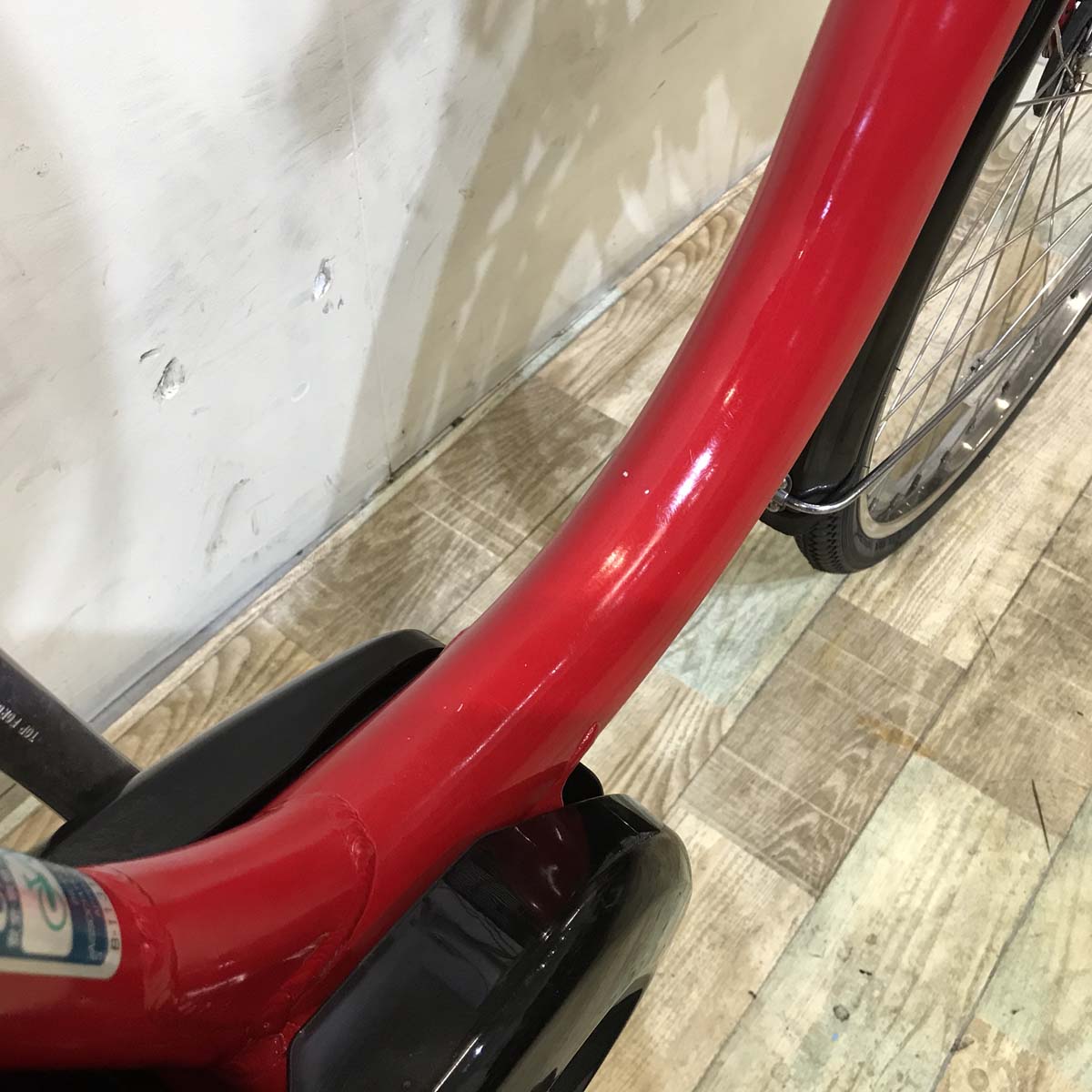 中古電動自転車  ヤマハ PAS ナチュラ XL スーパー レッド 26インチ KB091 