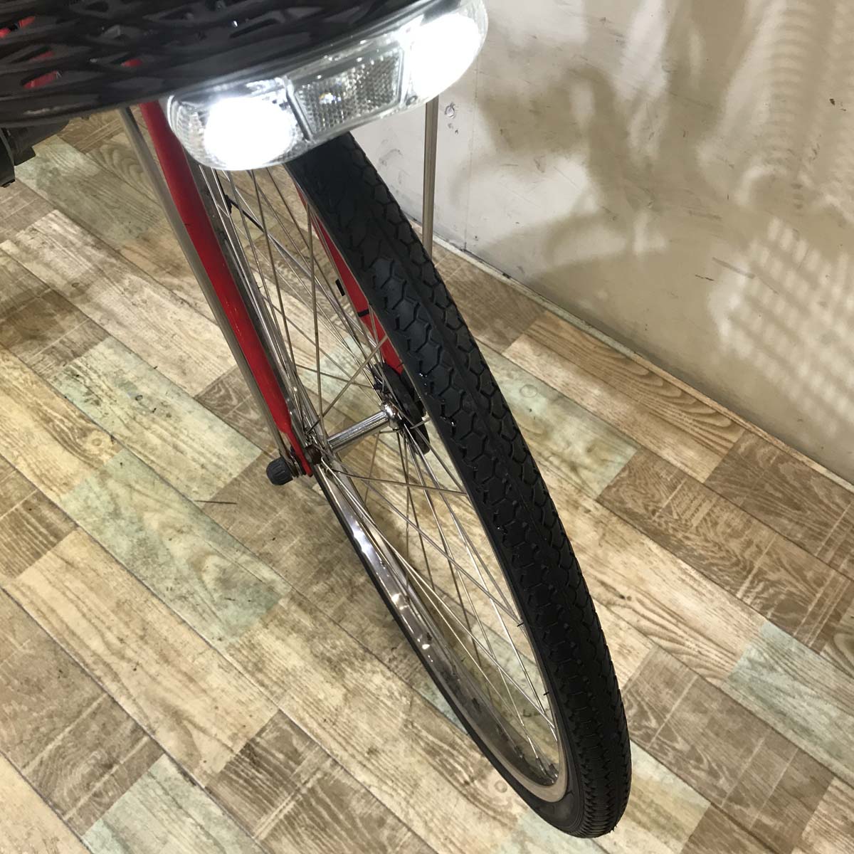 中古電動自転車  ヤマハ PAS ナチュラ XL スーパー レッド 26インチ KB091 