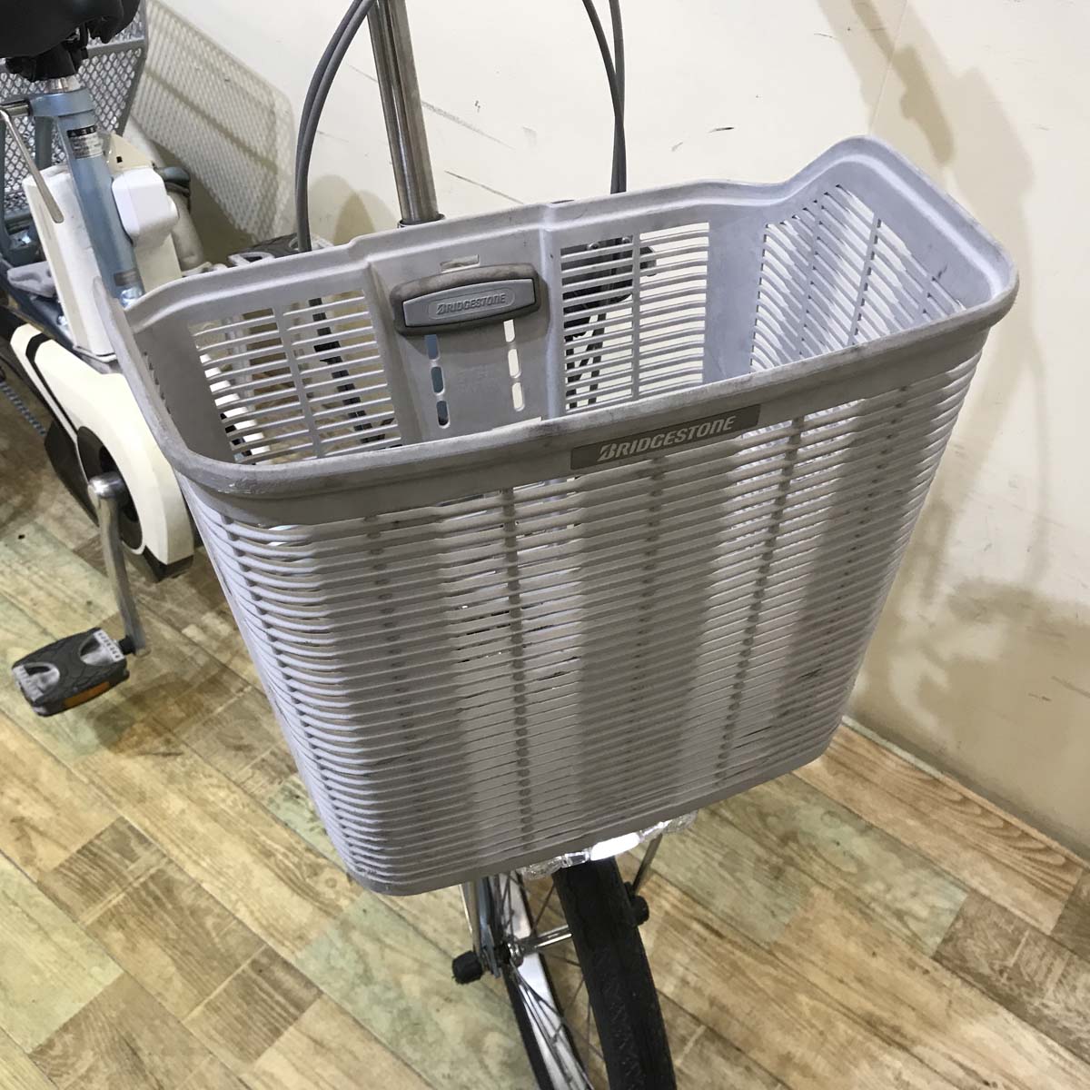 中古電動自転車 ブリヂストン アシスタ ワゴン ブルー 前18×後16インチ KB092