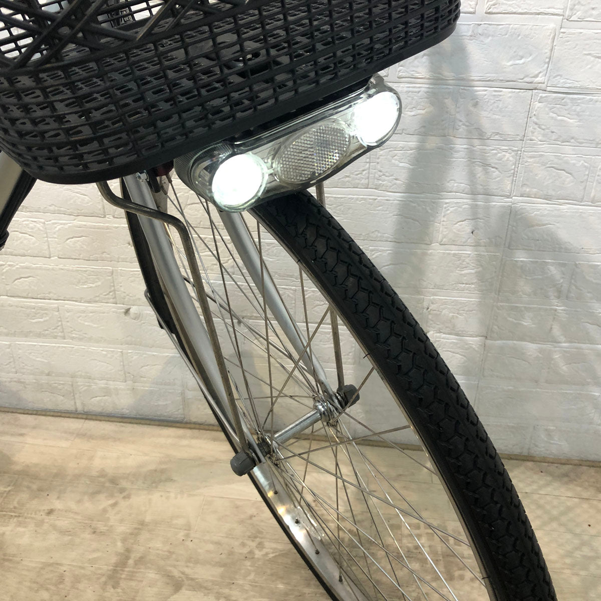 中古電動自転車 パナソニック ビビ TX シルバー 26インチ YD017